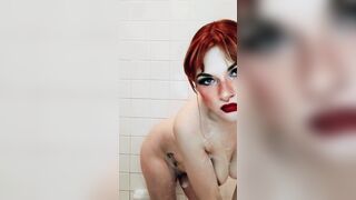A Little Fun In The Shower With Redhead Velma