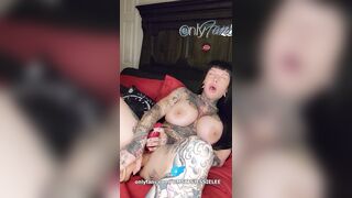 Big Boob Tattooed Horny Girl Bouncing And Squeezing just for you. Full version on OnlyFans