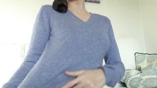 Sweater Fetish, Cashmere Sweater, Cuddly and Soft, Lady Victoria Valente POV JOI Clip