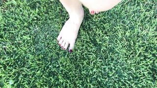 My first video walking on grass