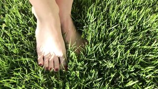 My first video walking on grass