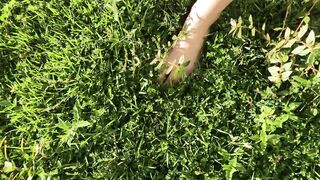 My first video walking on grass