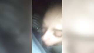 Slut sucking big black dick